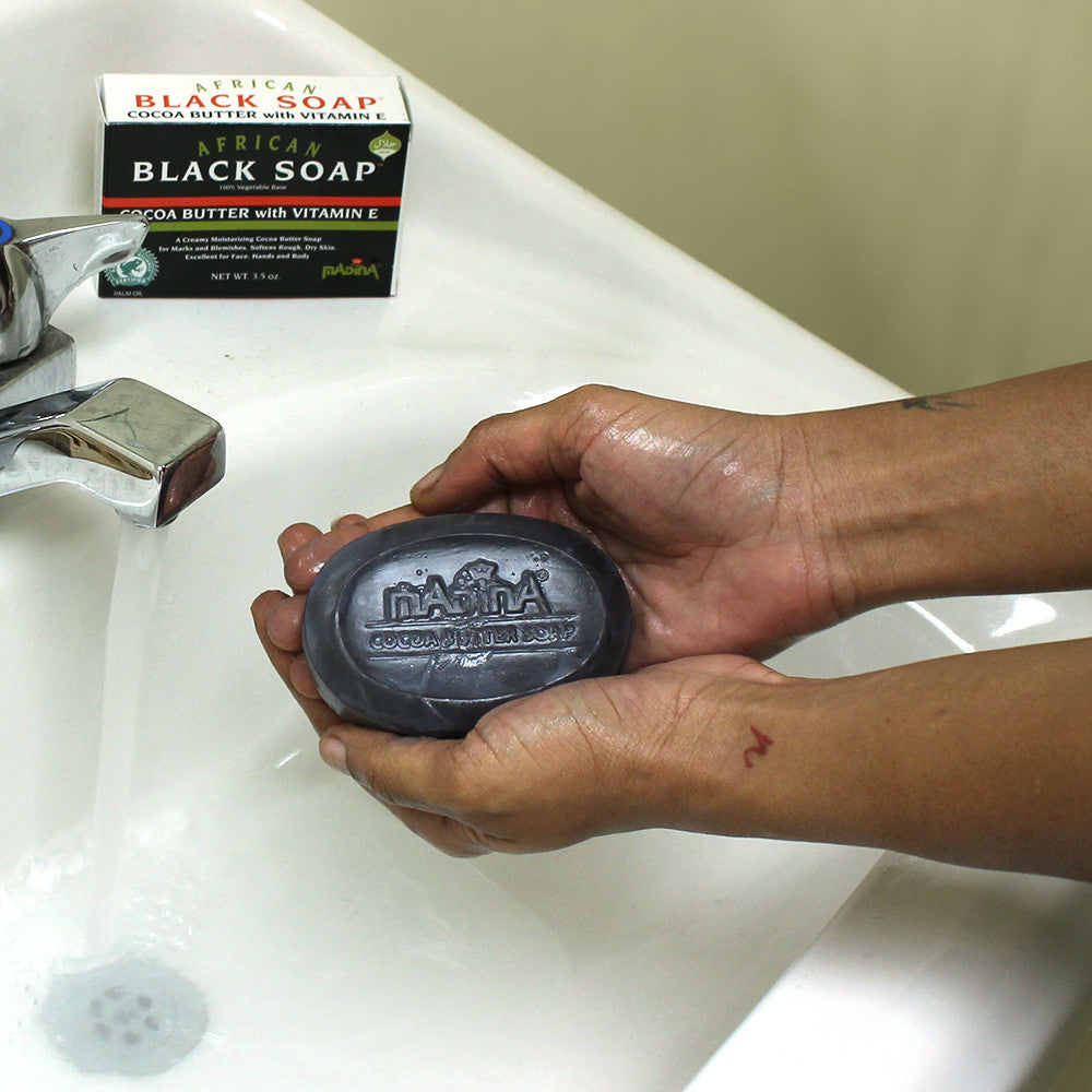 African Cocoa Butter Black Soap