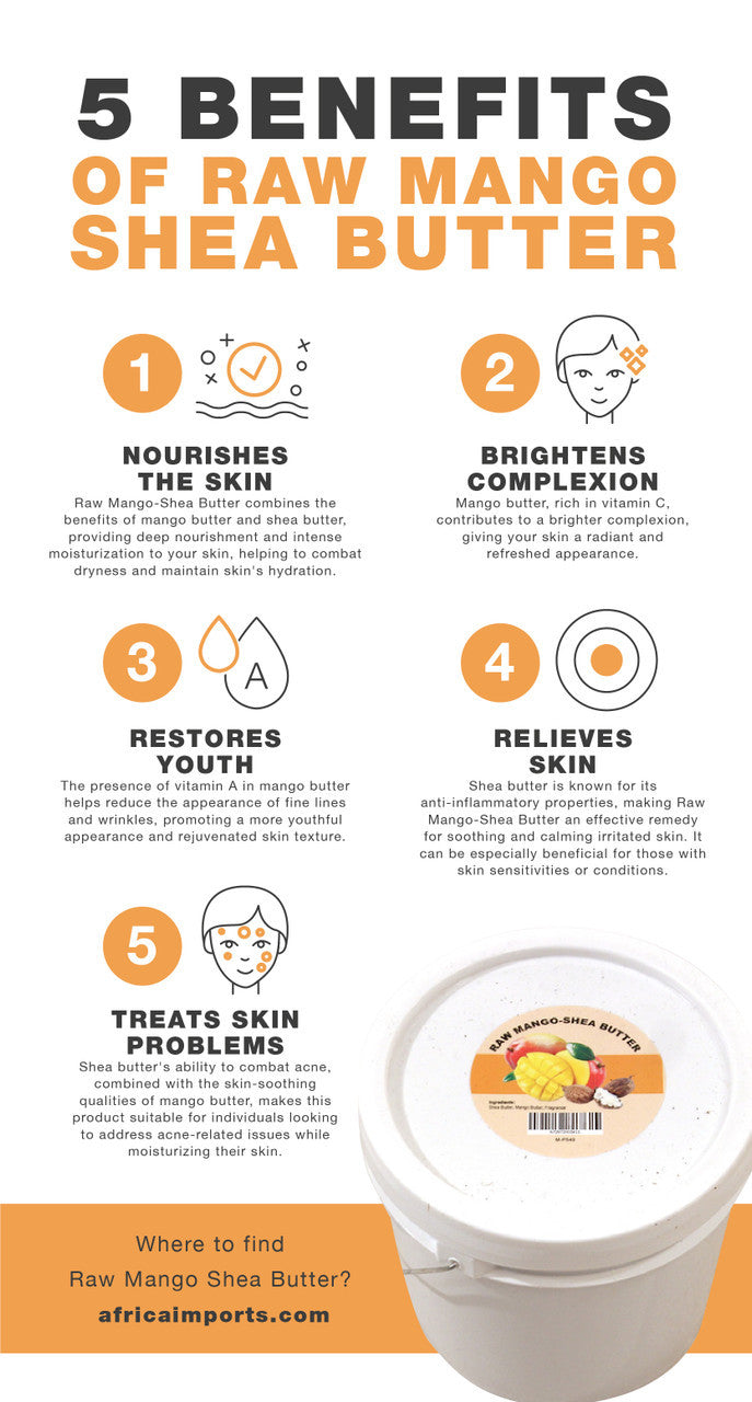 Moisturizing Raw Mango Shea Butter 7oz.