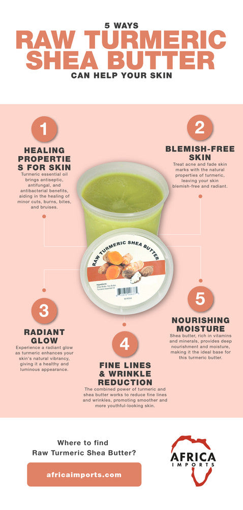 Raw Turmeric Shea Butter (for Intense Moisturizing)