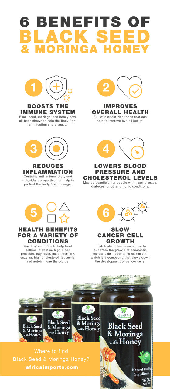 Black Seed & Moringa with Honey 16oz