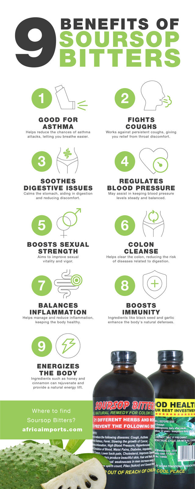 Soursop & Turmeric Living Bitter 16 oz.
