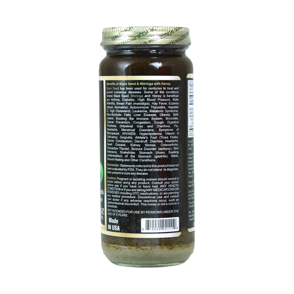 Black Seed & Moringa with Honey 16oz