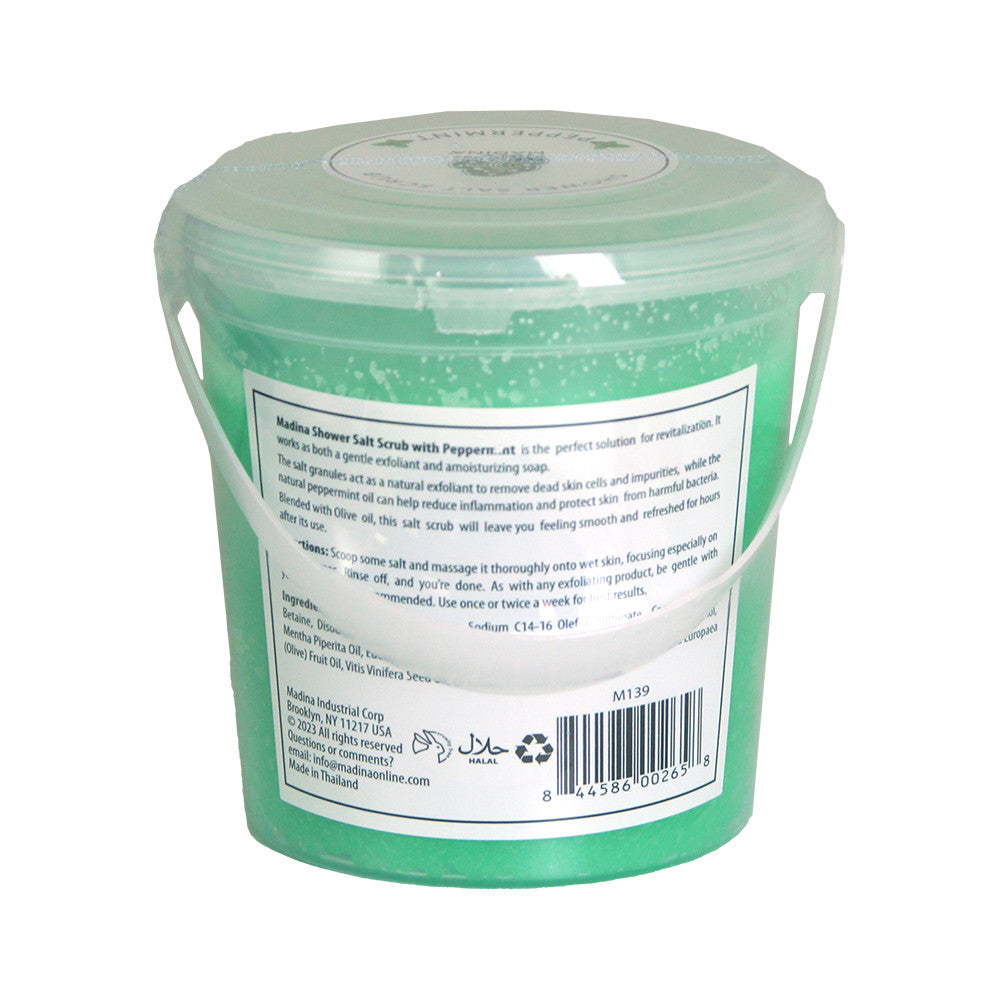 Peppermint Shower Salt Scrub 450g