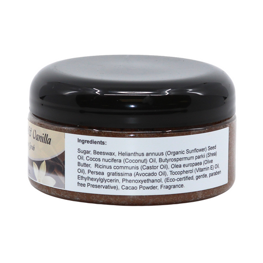Chocolate & Vanilla Sugar Scrub – 8 oz