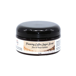 Foaming Coffee Sugar Scrub Face & Body Exfoliator 8 oz