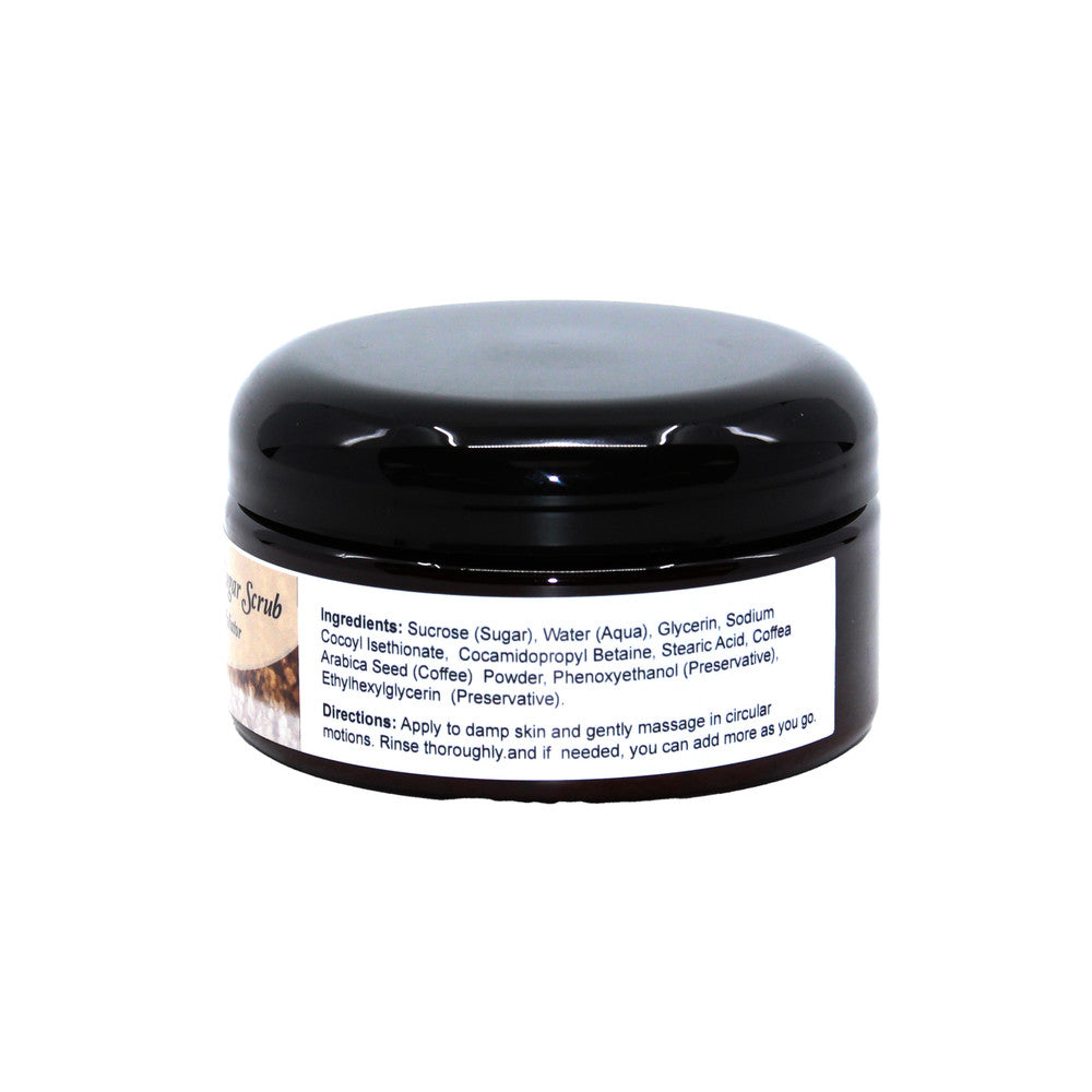 Foaming Coffee Sugar Scrub Face & Body Exfoliator 8 oz