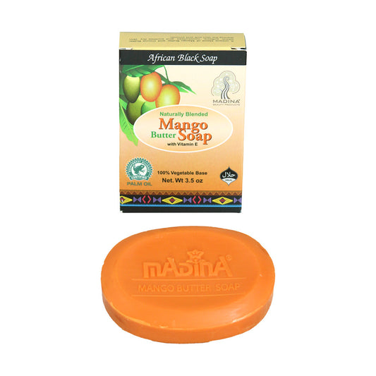 Madina-Mango Butter African Black Soap - 3½ oz.
