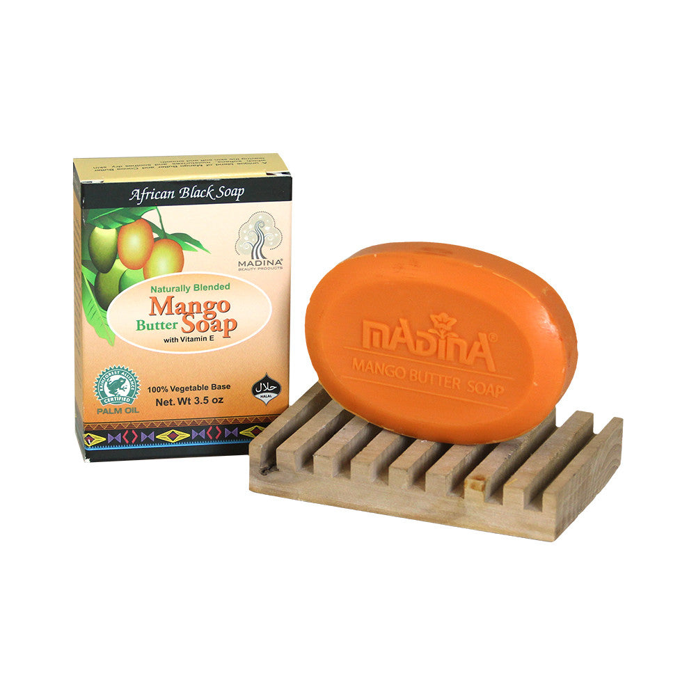 Madina-Mango Butter African Black Soap - 3½ oz.